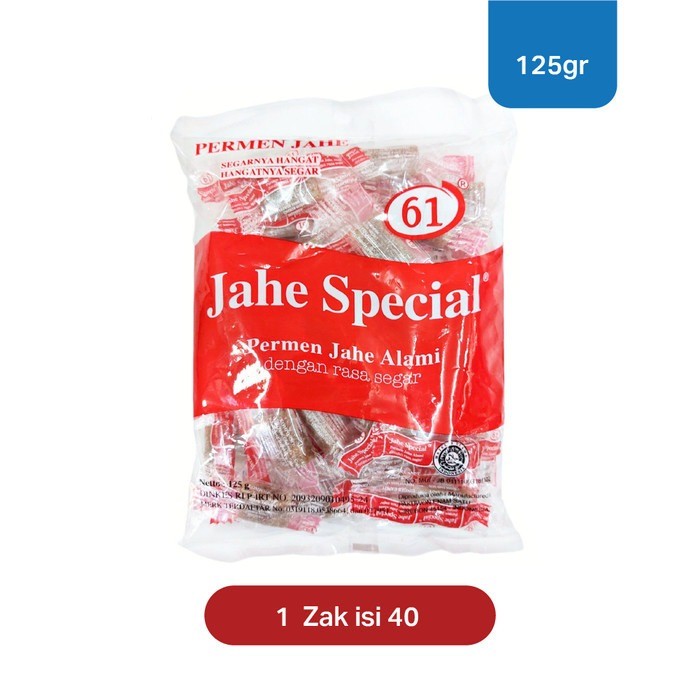 

Permen Jahe Special 61 125gr isi 40 biji