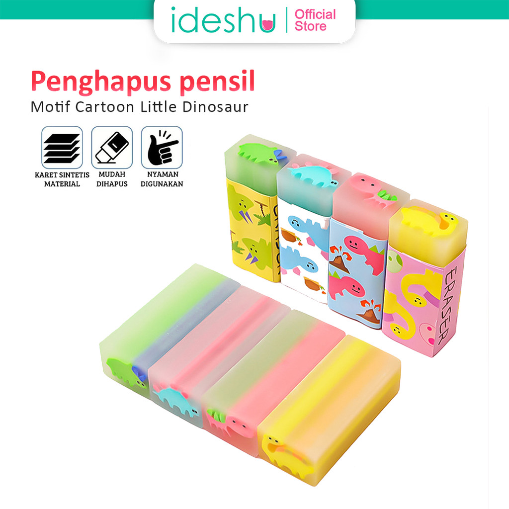 

Penghapus Bentuk Dinosaurus Bahan Rubber Penghapus Pensil Motif Cartoon Little Dinosaur Eraser Learning
