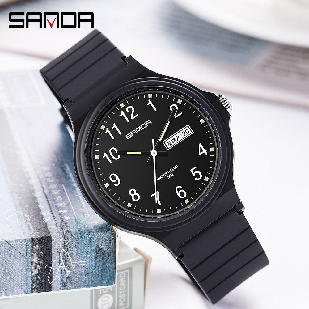 SANDA Luxury Brands Women's Watches Casual Waterproof Simple Quartz Wrist Watch for Women Original T