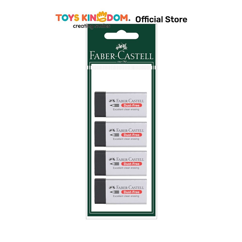 

Toys Kingdom Faber Castell Set 4 Pcs Ukuran S Penghapus 7199 - Hitam Pencil Eraser Pengapus Perlengkapan Sekolah Dan Kantor