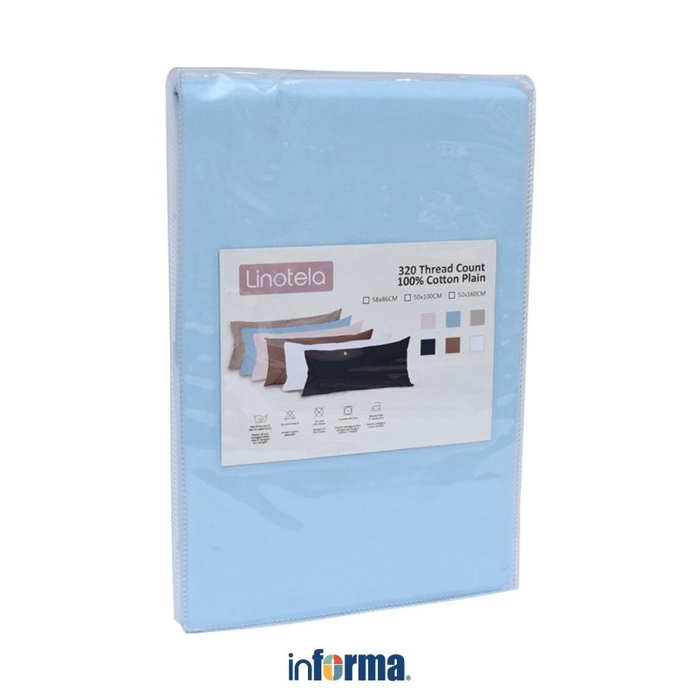 Informa Linotela 58X86 cm Tarmac Sarung Bantal - Biru Pillow Cover Aesthetic Pelindung Bantal Tidur 
