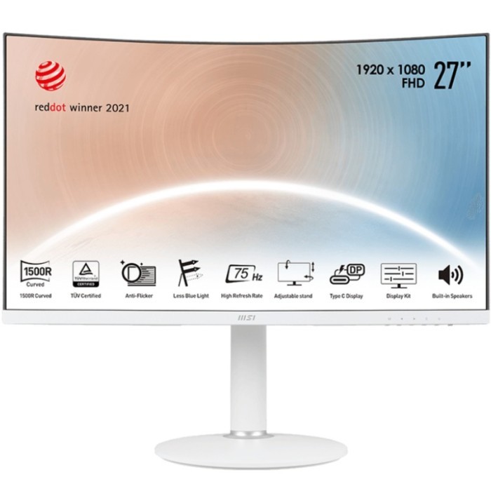 MSI MODERN MD271CPW - Full HD - Monitor LED Curved 27" - White