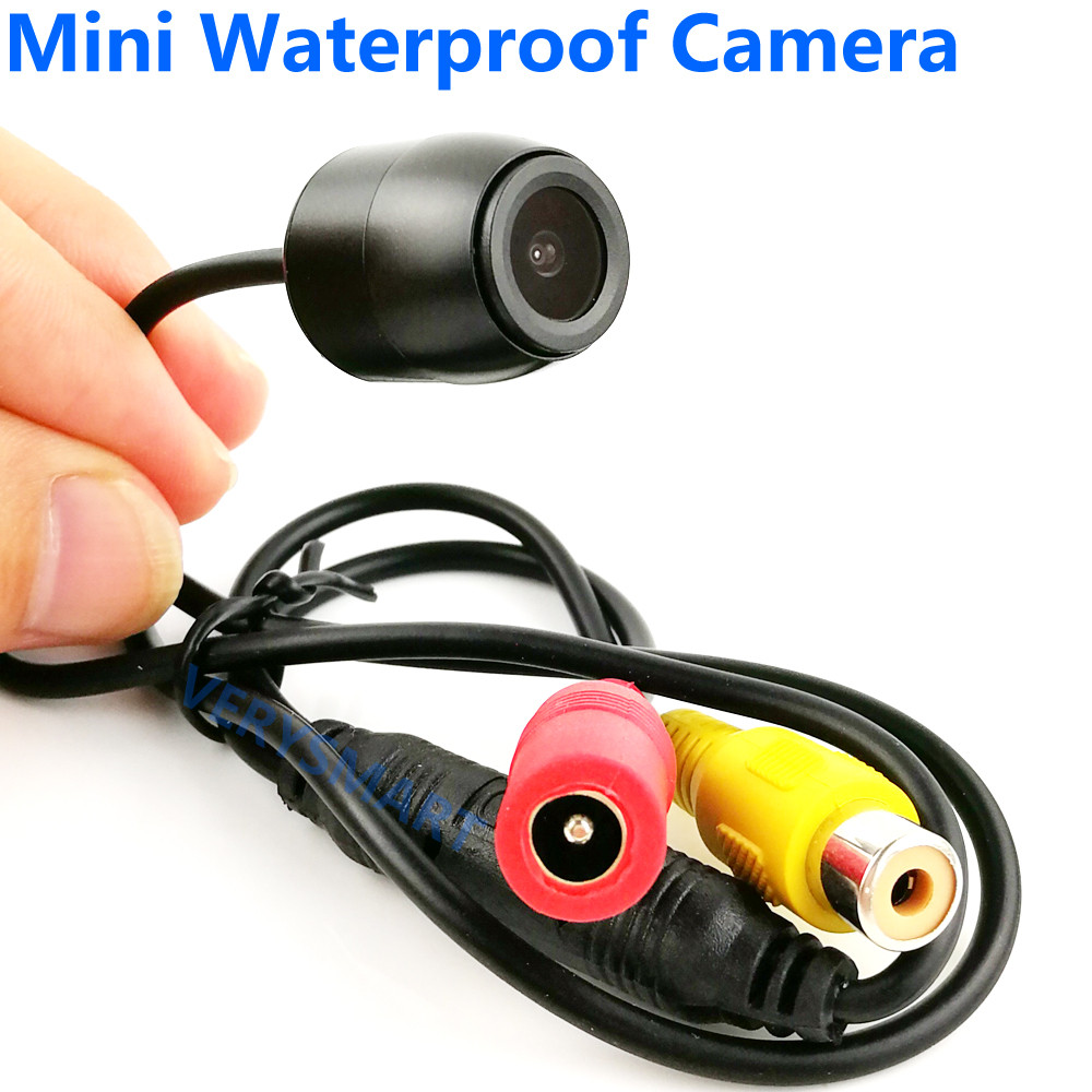 Car Security Cameras Mini Camera Outdoor Waterproof IP67 CVBS Mini Analog CCTV Camera 12V 1A Front V