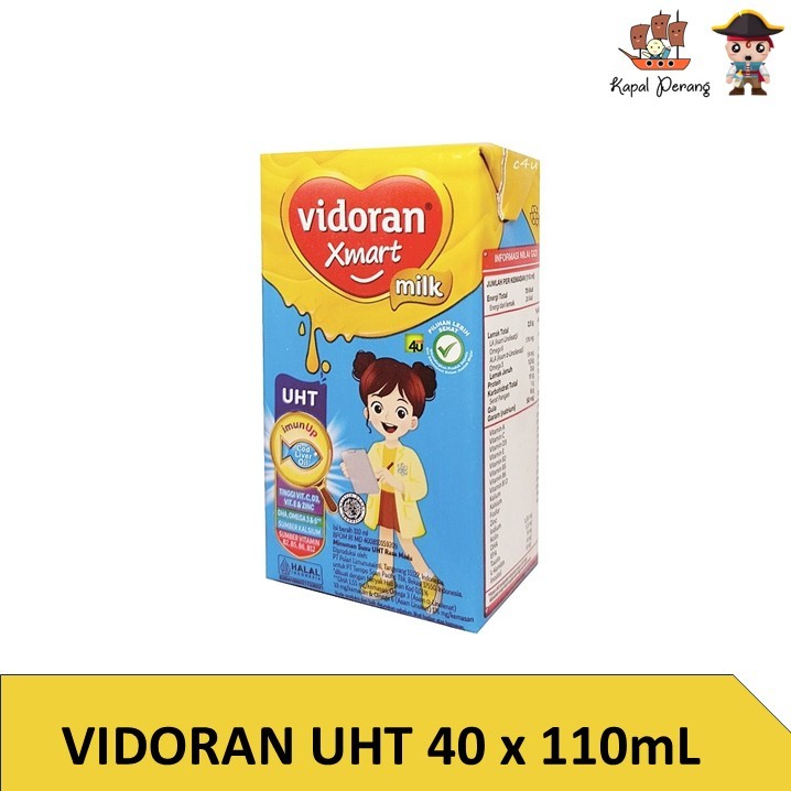 

Vidoran Xmart UHT Susu Cair Madu [40pcs / 110 ml]