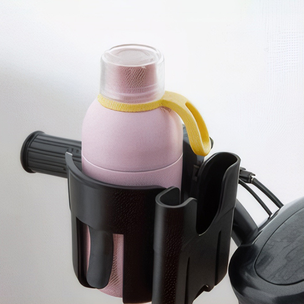2-in-1 Cup Phone Holder Stroller Cup Holder with Phone Holder Golf Cart Cup Holder Bottle Holder for