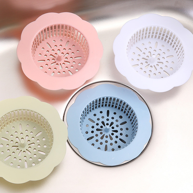 Kitchen Sink Filter Screen Floor Drain Hair Stopper ABS Bathroom Floor Kitchen Sink Round Anti-clogg