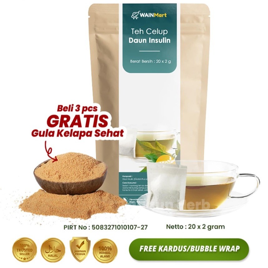 

(Ready Stock) ANTI DIABETES !!! Teh Daun Insulin Obat Diabetes dan Anti-Kanker