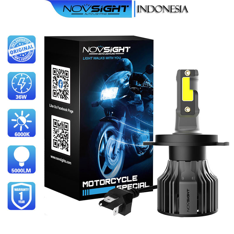 Novsight Lampu Depan Mobil N39 H4 Lampu Kabut Lampu Headlight 6000k Fog Light