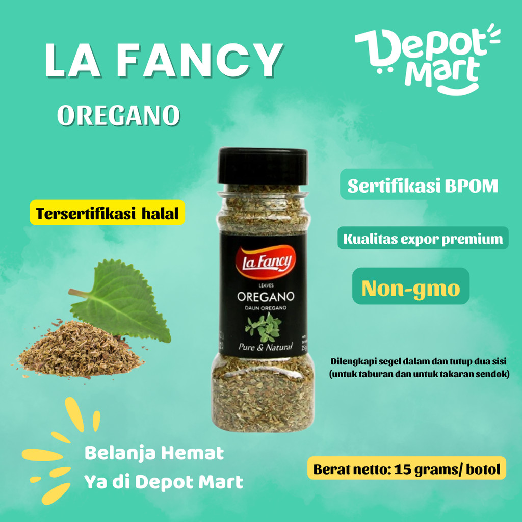 

La Fancy Foods Daun Oregano 100% Murni 15g Depot Mart