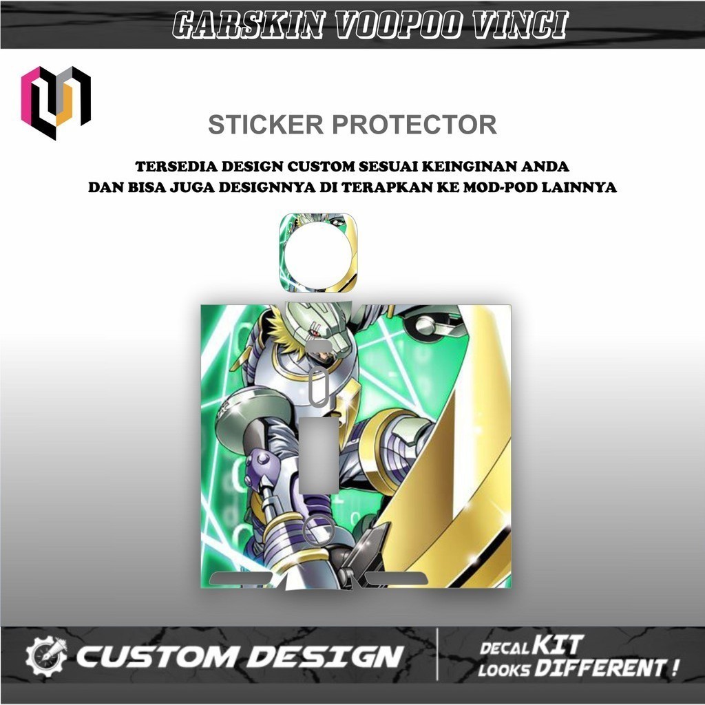 Sticker Garskin Voopoo Vinci X Free Custom Motif