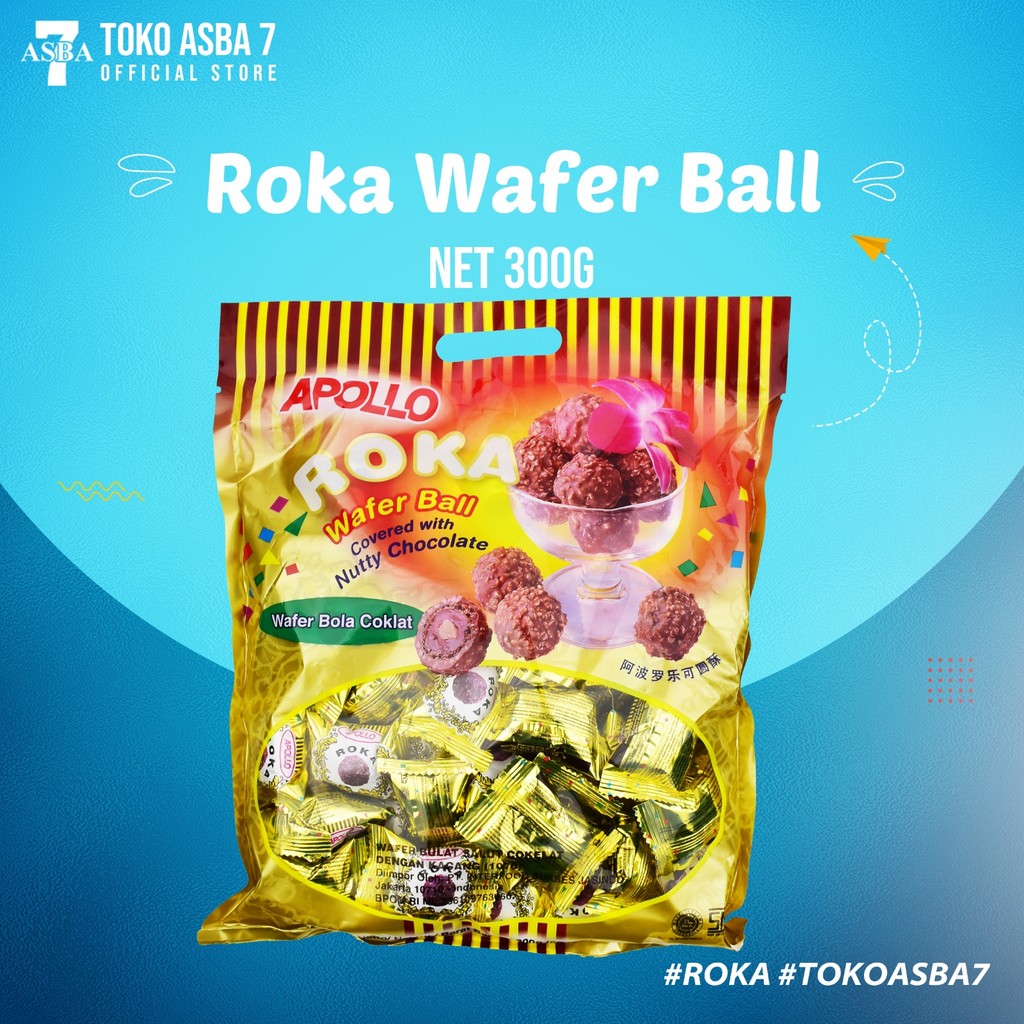 

APOLLO ROKA WAFER BOLA COKLAT 300G