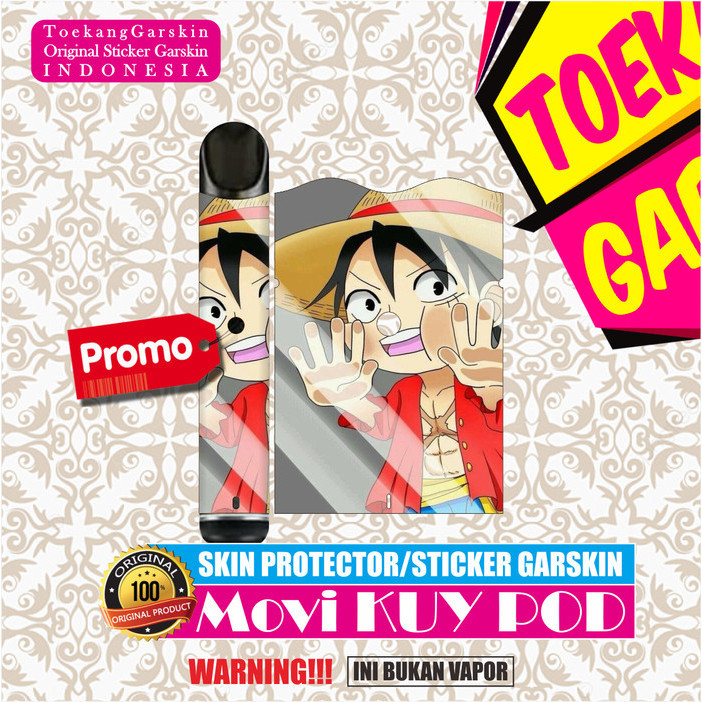GARSKIN SKIN ORIGINAL STICKER MOVI KUY MOTIF PREMIUM ONE PIECE KACA