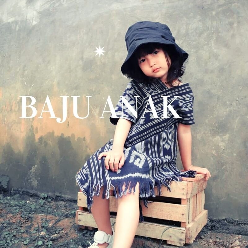 Baju tenun - baju tenun anak - baju anak anak - baju etnik - dress tenun anak - kemeja tenun anak