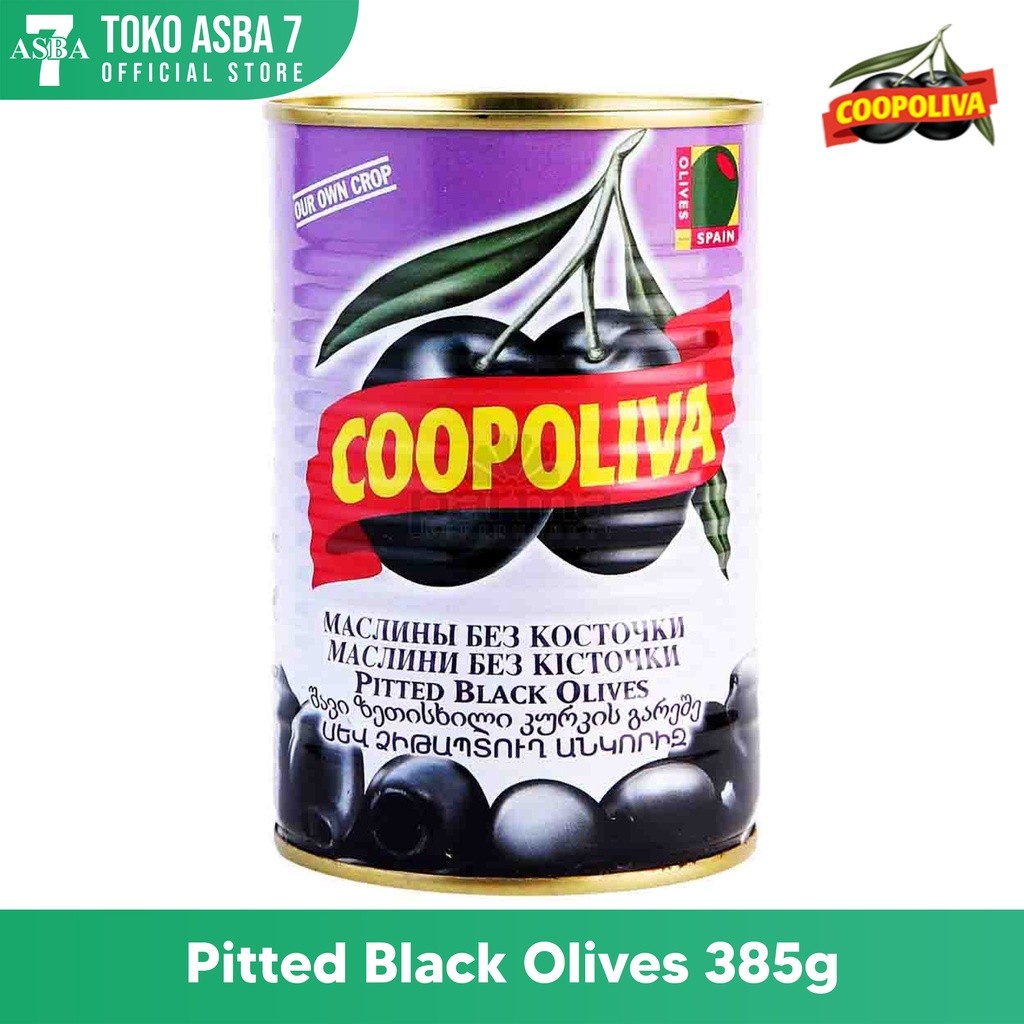 

COOPOLIVA PITTED BLACK OLIVES 425ML INDO