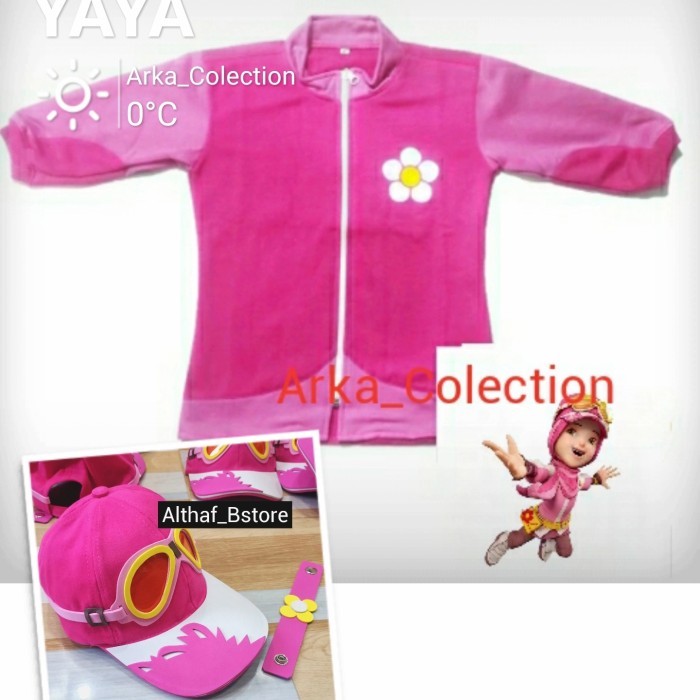 Online Boboiboy Yaya Topi Yaya bonus gelang