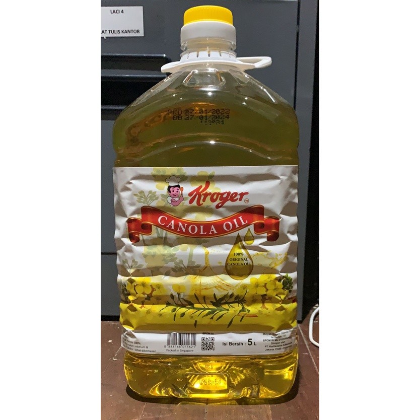 

Kroger Canola Oil 5Liter / Minyak Canola