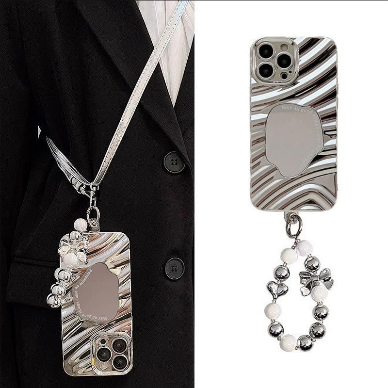 Casing Ponsel Cermin untuk case iPhone 14 Pro Max 11 13 15 iPhone 16 XR 7 8 Plus XS Max iPhone 12 Ca