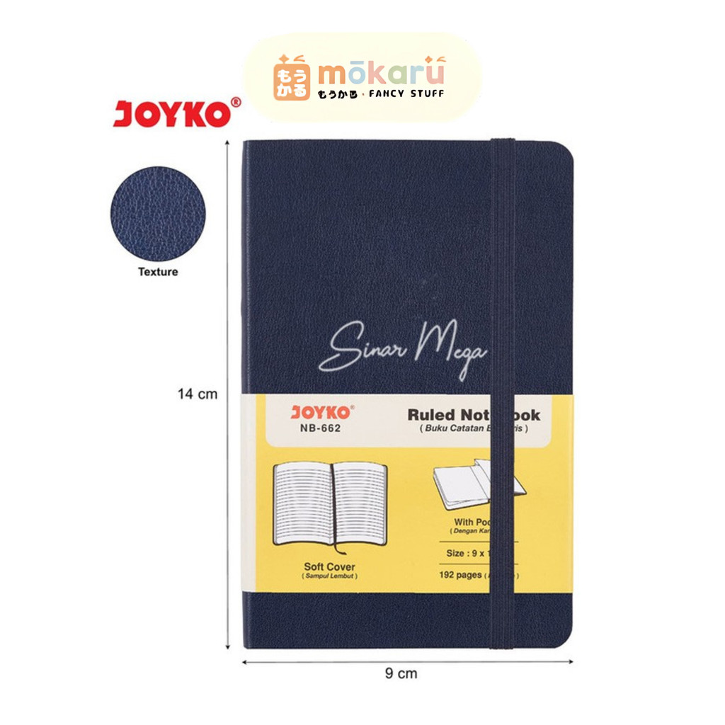 

Joyko Buku Notebook Diary NB-662 Soft Cover Ruled 96 Lembar / Agenda Buku Catatan Bergaris