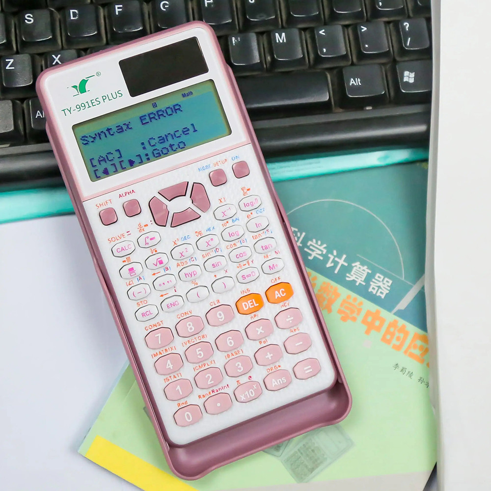 

TY -991ES PLUS Scientific Calculators Math Calculator 417 Function For High School University Students Office Dual Power Supply