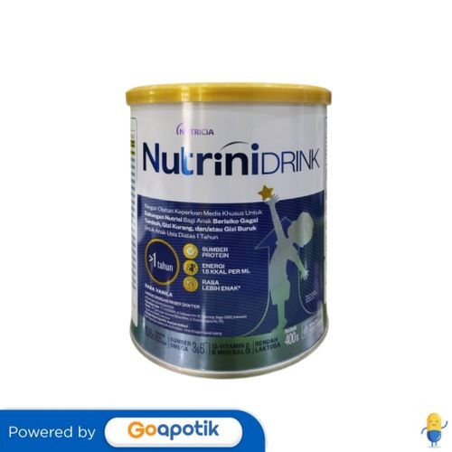 

Nutrinidrink Rasa Vanila 1-12 Tahun 400 Gram Kaleng