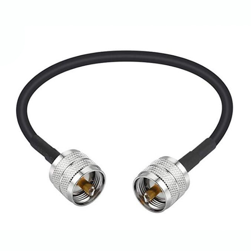 JX Store RF Coaxial cable UHF Male to Male Connector UHF PL259 Male to UHF Male PL259 RG58 Pigtail c