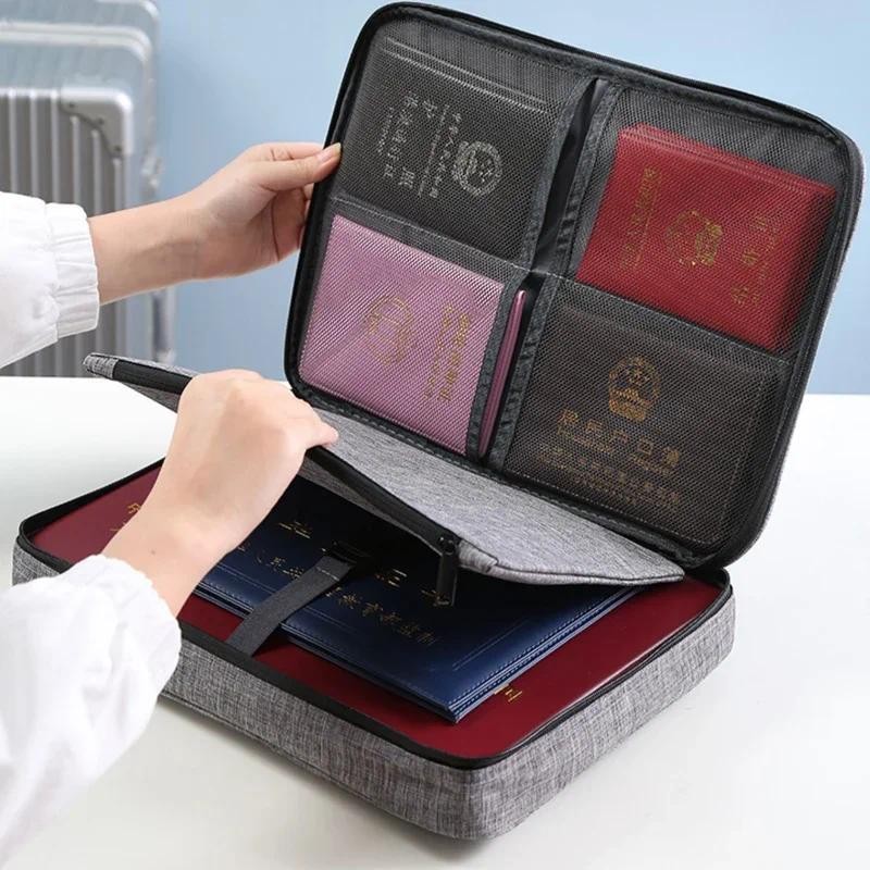 

Multifunctional Pocket Folders Office Document Storage Bag File Information Organizer Pouch Text Organization Container Supplies