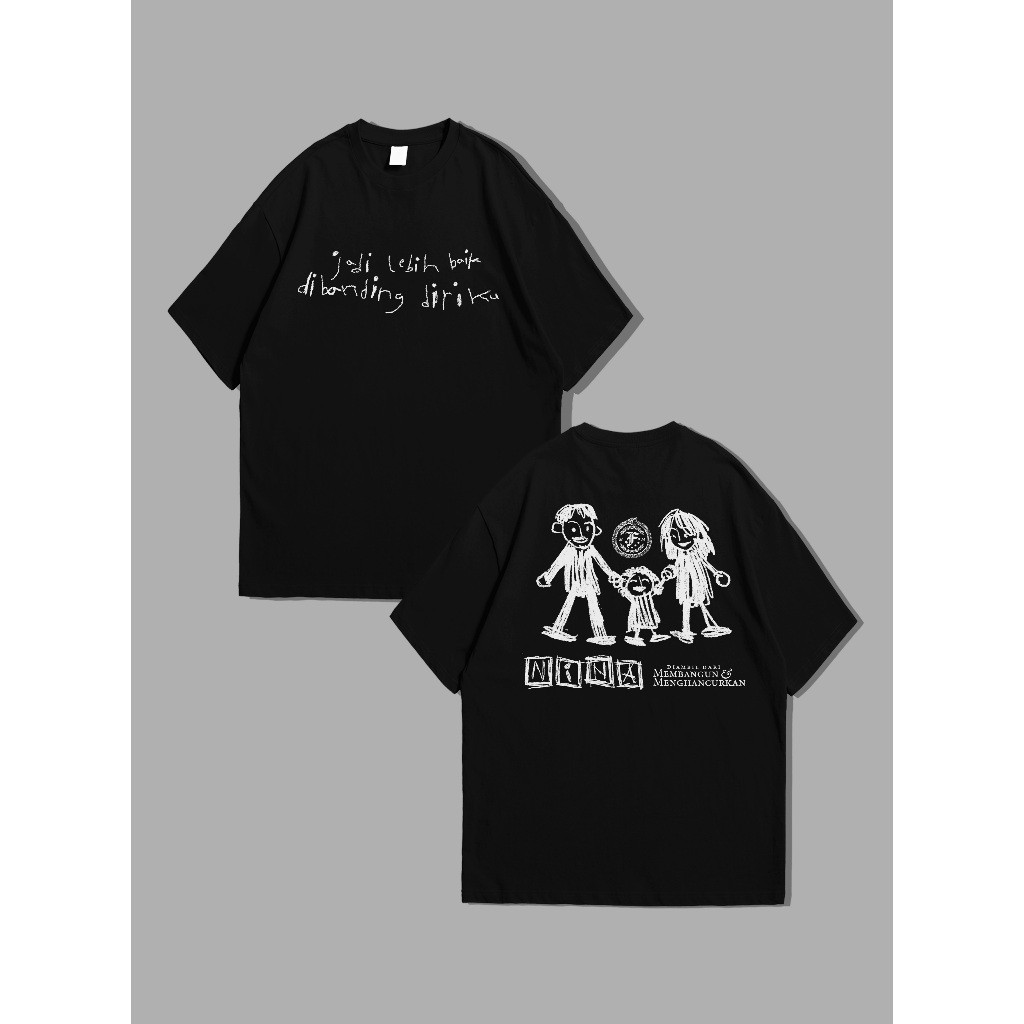 Feast - Nina - T-Shirt - Black Short Sleeve Kaos Lengan Pendek