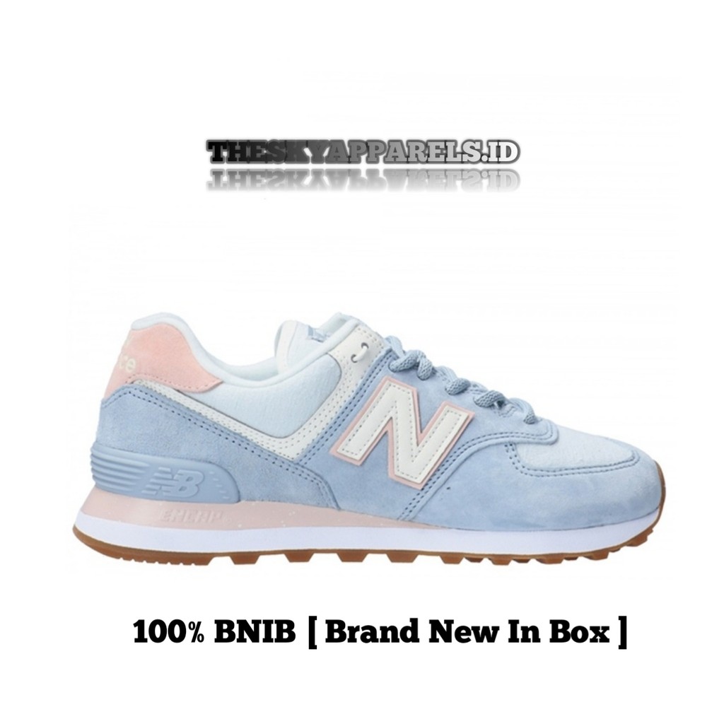 Sepatu Sneakers 574 Light Blue ML574SUO 100% BNIB
