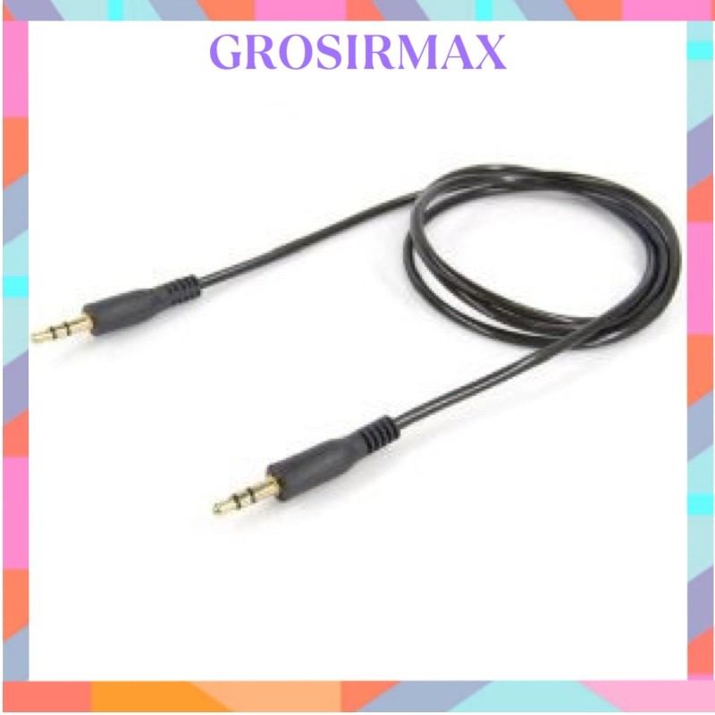 COD MAKASSAR  Kabel Audio AUX Jack 3.5mm Panjang 100cm 1m HP Android Samsung Speaker Mobil cable Mus