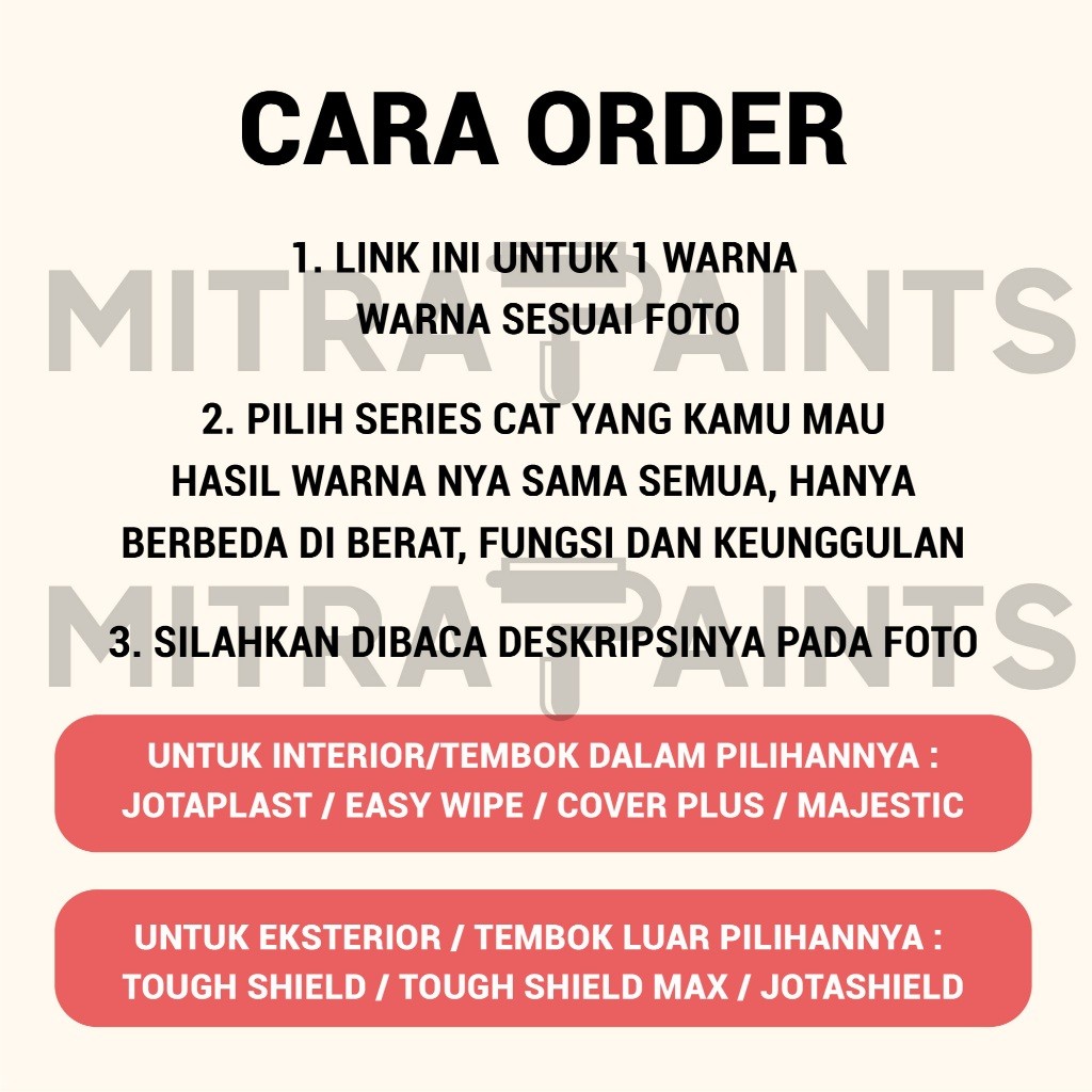 BISA KARGO Cat Tembok Jotun Interior Eksterior Warna Light Antique 0471 / Broken White Cream