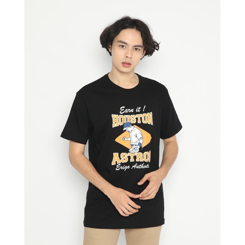 T-Shirt Houston Astros Black - Kaos Unisex