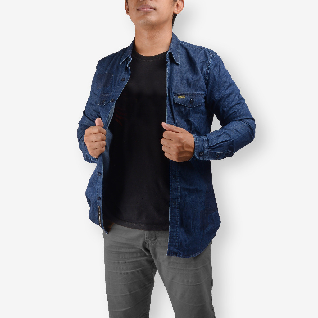Jaim Kemeja Denim Reguler Western Shirt