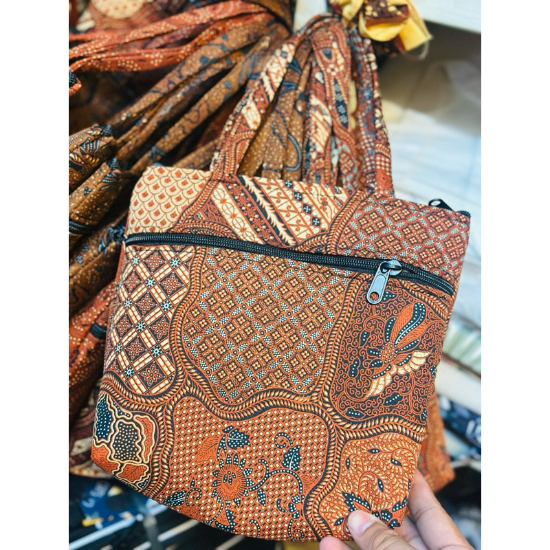 Tote Bag Batik/Tas Mukena Motif batik