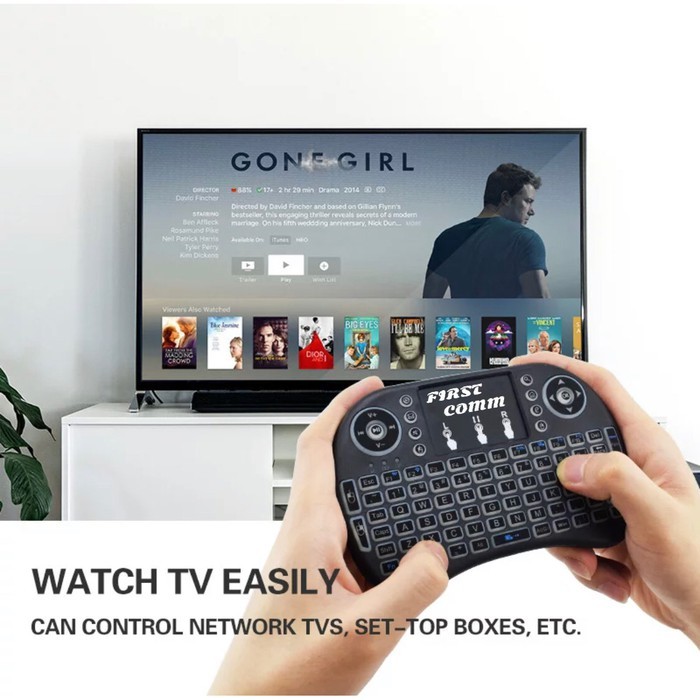 (CEK VARIASI) i8 KEYBOARD MINI WIRELESS 2.4G MOUSE CURSOR FOR PC ANDROID TV BOX STB SET TOP BOX