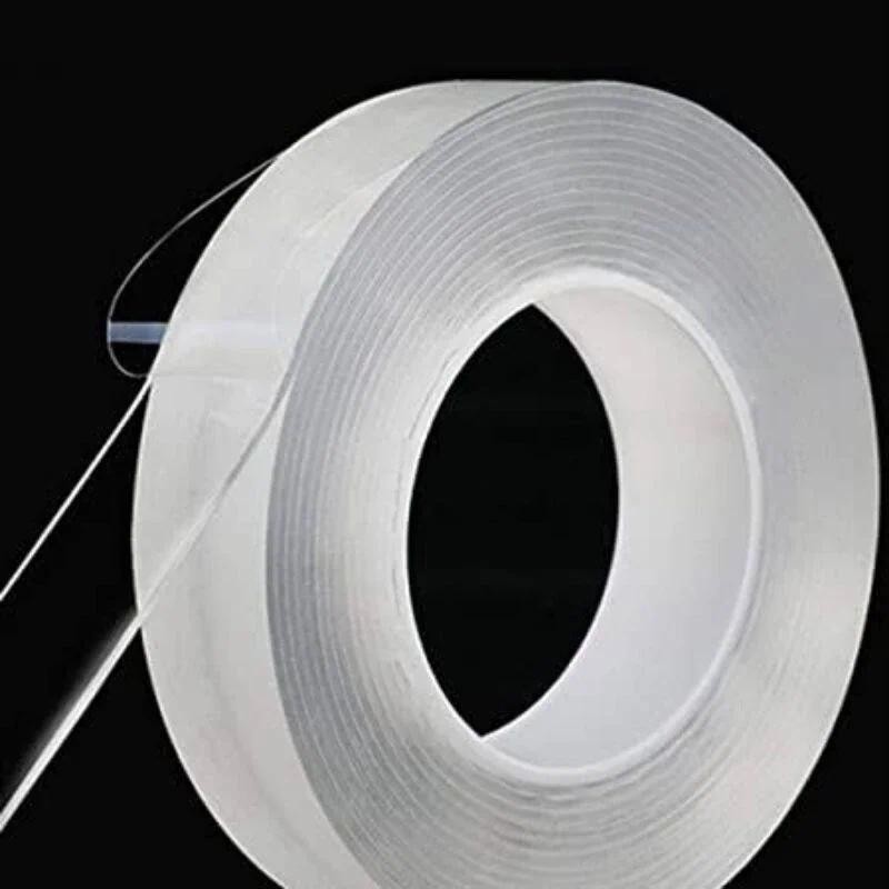 

Double Tape Super Kuat Elastis Bening Multifungsi Nano Tape Panjang 1 Meter Lem Tempel Selotip Slotip Roll Lebar 2 Cm / Double Tape Bening 1M x 2 Cm