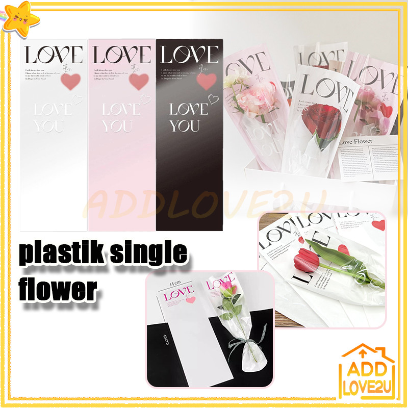

Plastik Buket Bunga Single Flower Wrapping/Plastik Untuk Bunga Bisa/Plastik Bungkus Bunga