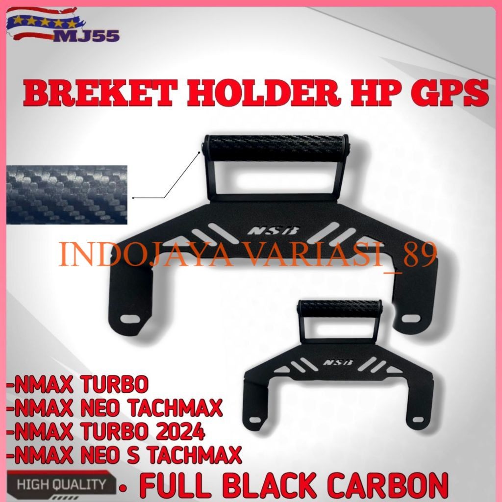 BREKET HOLDER GPS DUDUKAN HOLDER HP GPS NMAX TURBO NMAX NEO TACHMAX NMAX TURBO 2024 indojaya variasi