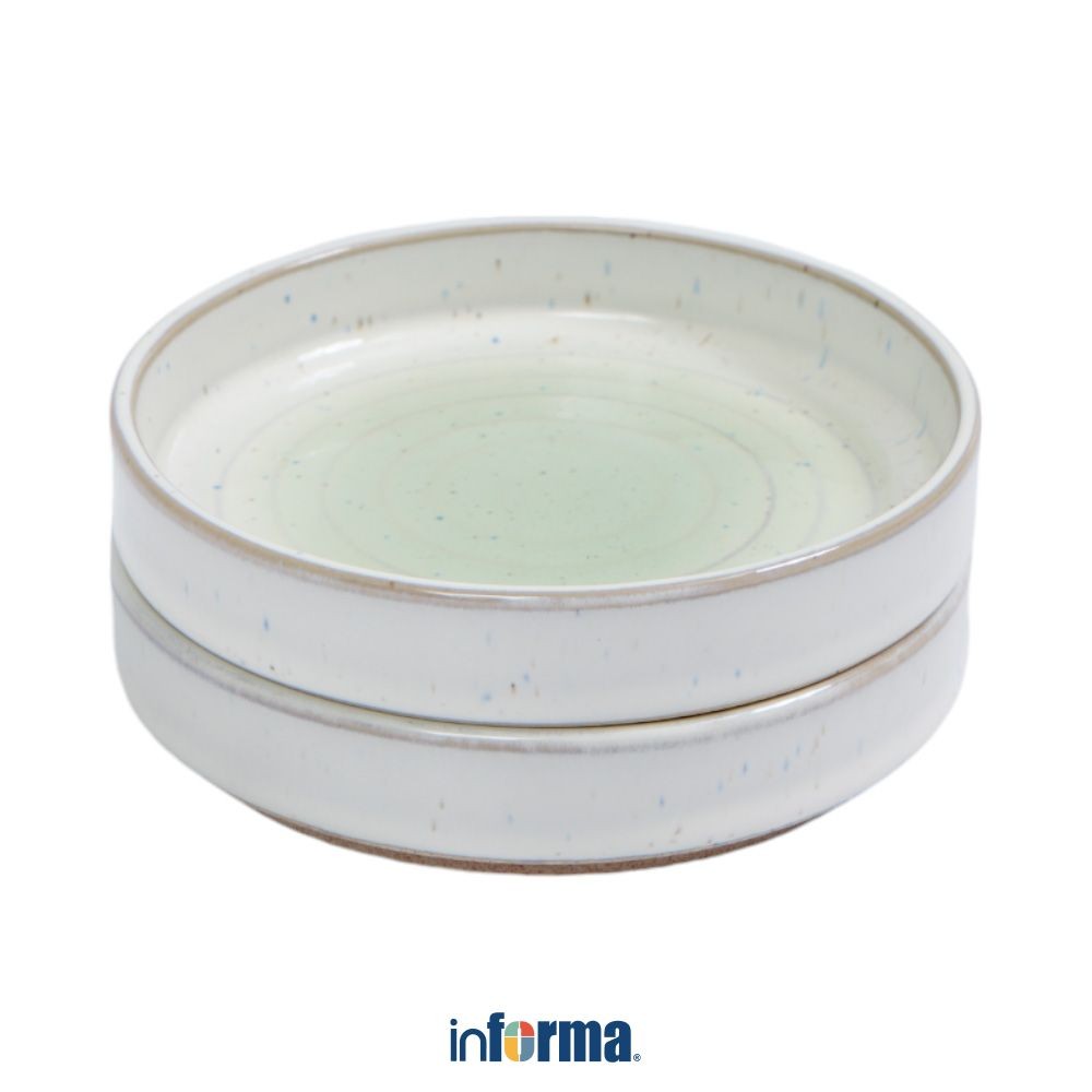Informa Appetite 10.6 cm Set 2 pcs Brava Piring Saji - Hijau Glaze Serving Plate Wadah Hidangan Food