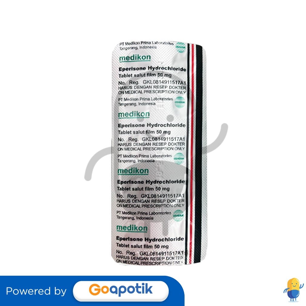 Eperisone Medikon 50 Mg Strip 10 Tablet