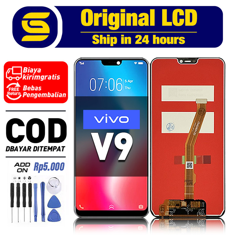 LCD VIVO V9 Original Touchscreen Fullset Compatible For Glass Digitizer ori asli COD