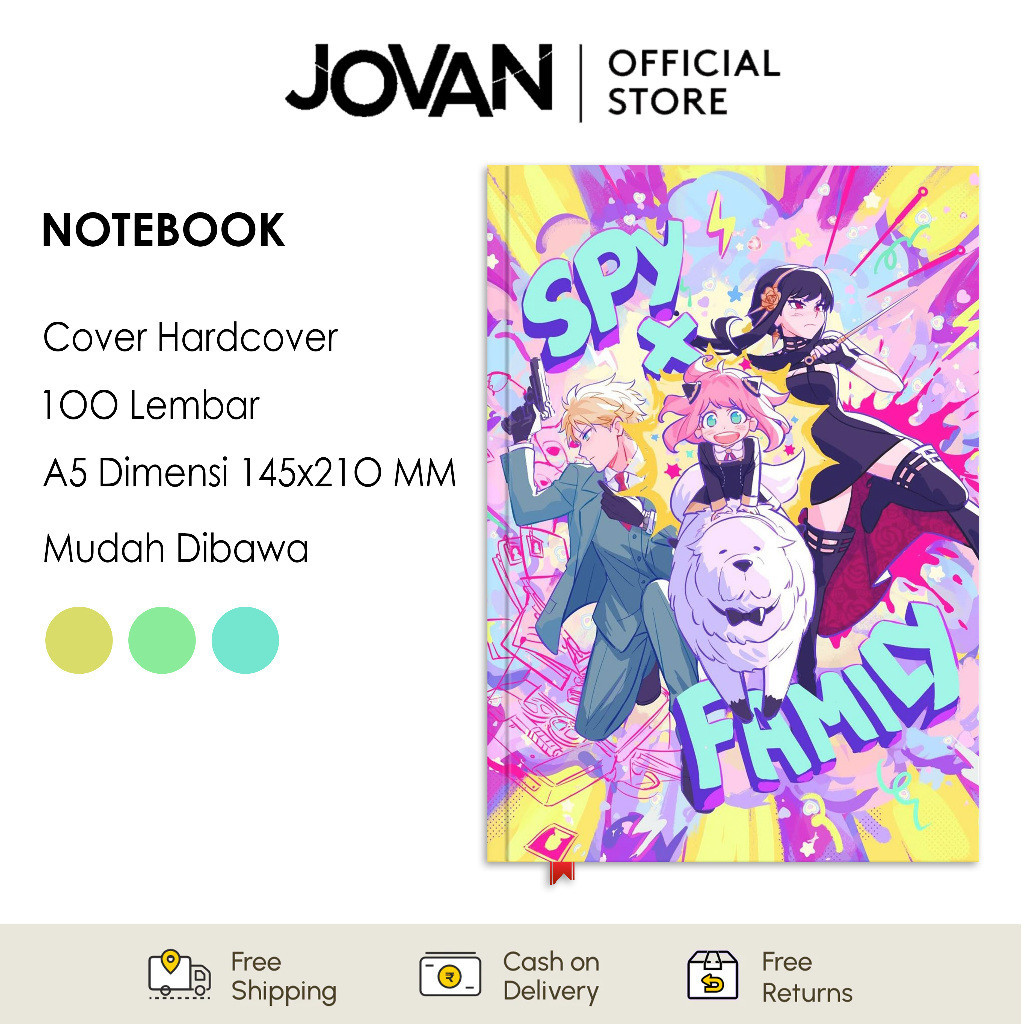 

Notebook Hardcover Custom Spy x Family 4 Buku Tulis Catatan Note Agenda Planner Jurnal Diary Notebook Anime