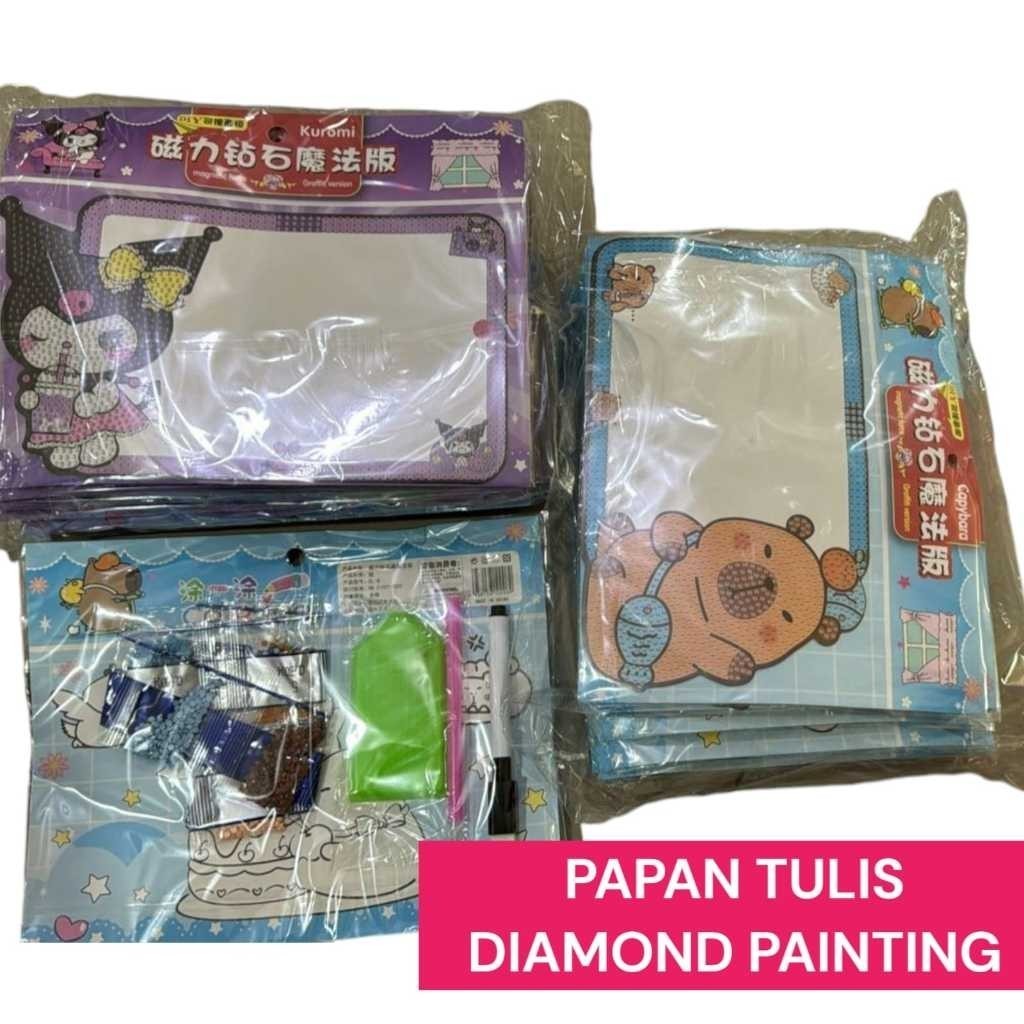 

PAPAN TULIS DIY DIAMOND PAINTING | DIY White board PAINTING Anak Karakter CAPYBARA KURUMI