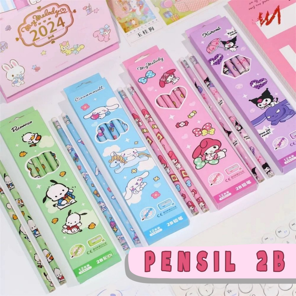 

Grosir Pensil 2B karakter kartun lucu isi 1 lusin (12 pcs) (2)