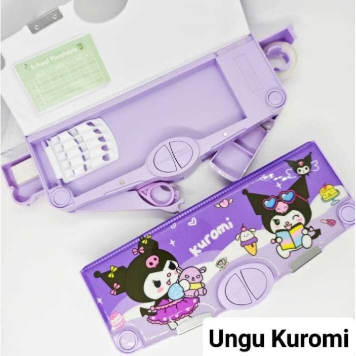 

[Collection New]PROMO Kotak Pensil Serbaguna Anak Sekolah / Tempat Pensil Multifungsi - K001 UnguKuromi