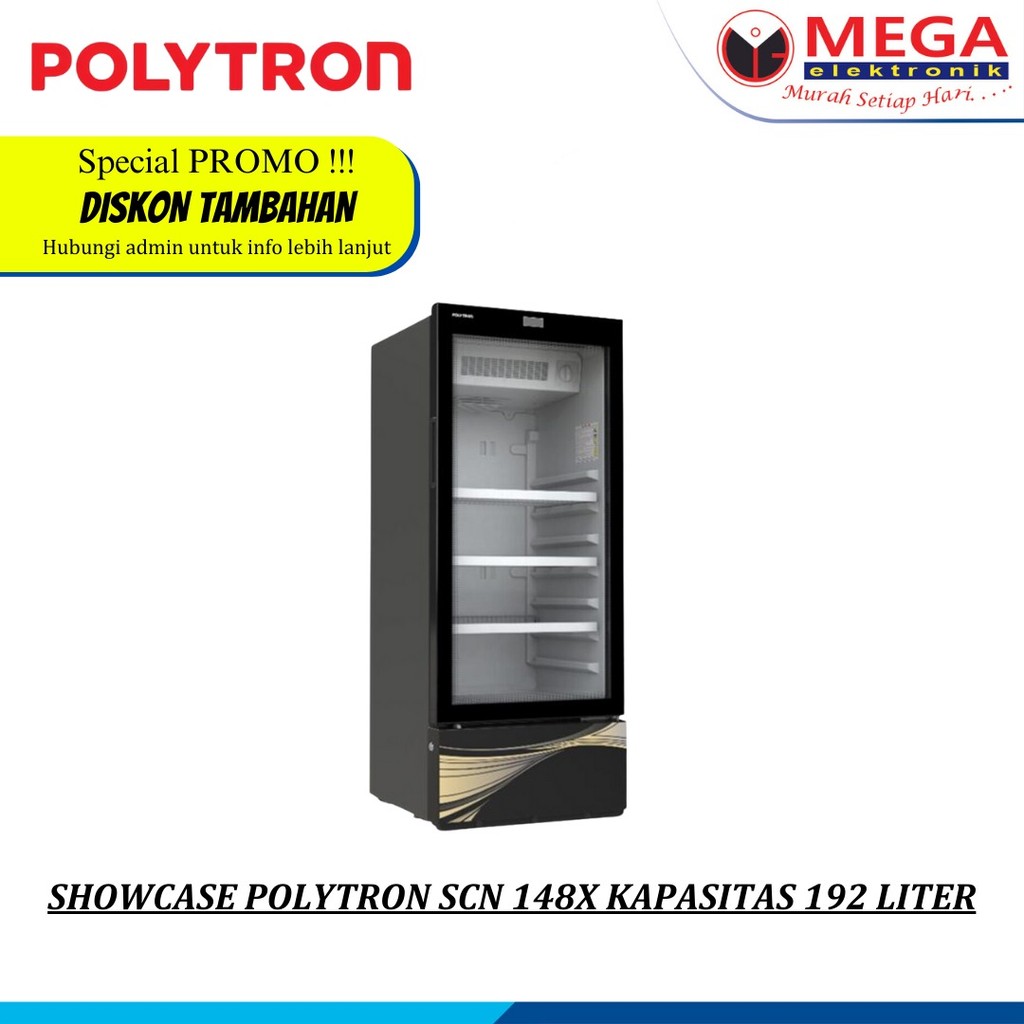 SHOWCASE POLYTRON SCN 148X KAPASITAS 192 LITER