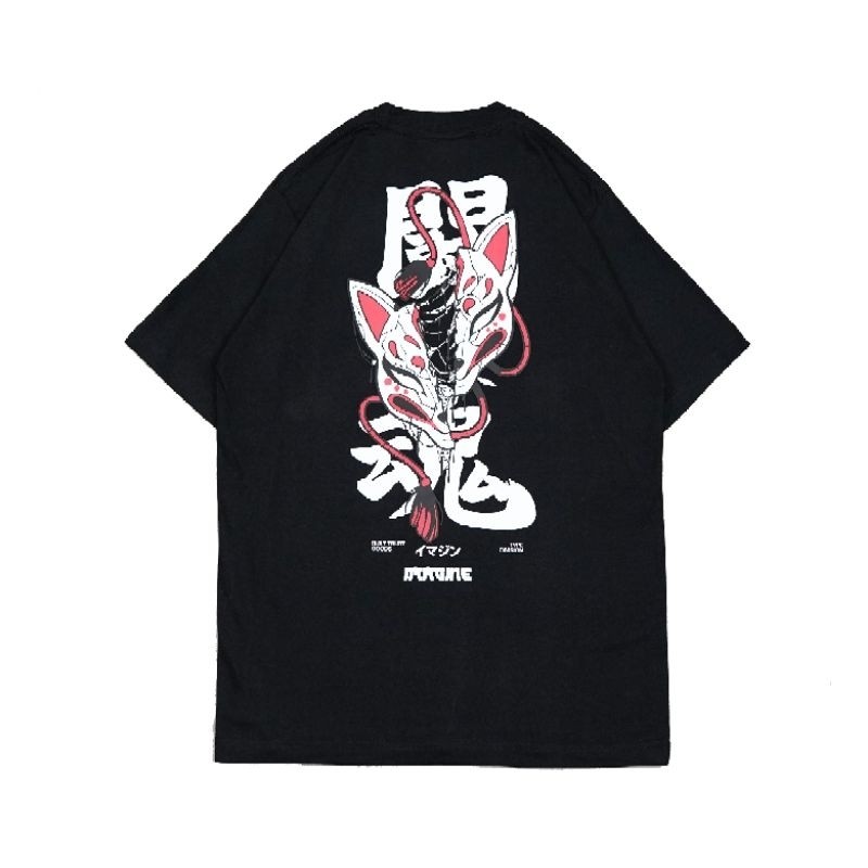 Imagineco Kaos Lengan Pendek Hitam "Kazuo"