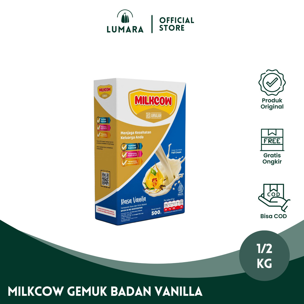 

Susu Gemuk Badan Milkcow Vanilla Penggemuk Badan Nafsu Makan 500gr