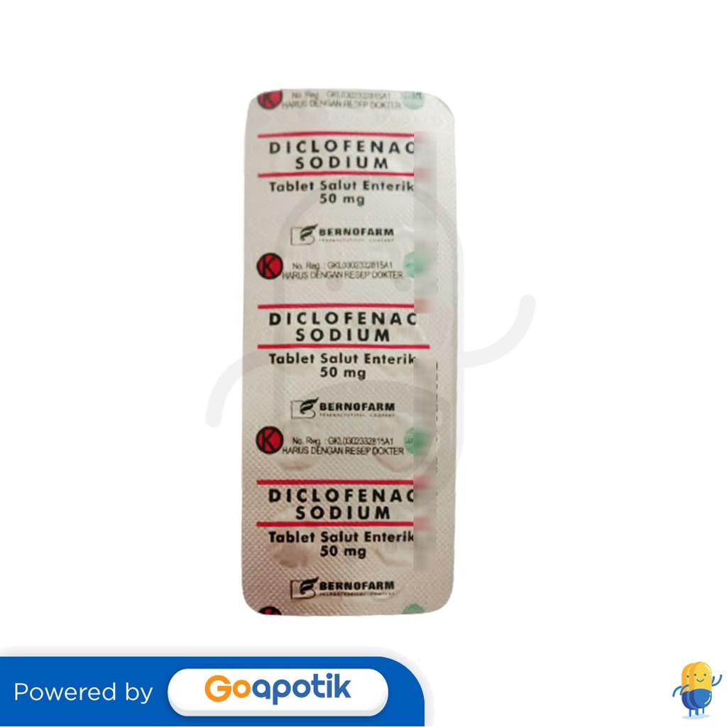 Diclofenac Sodium Bernofarm 50 Mg Strip 10 Tablet