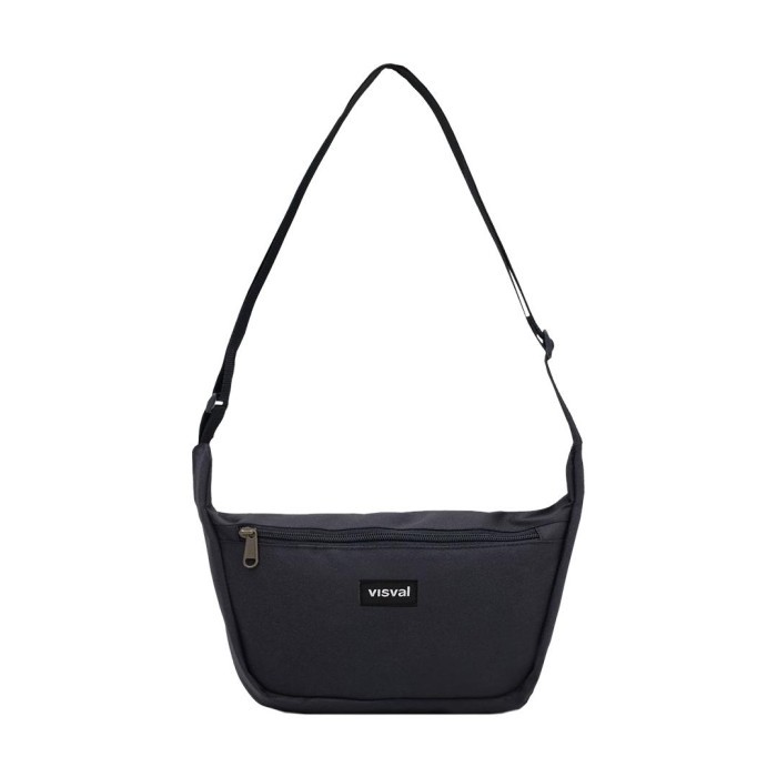 Sling Bag Walker Black Visval - Tas Selempang - Black