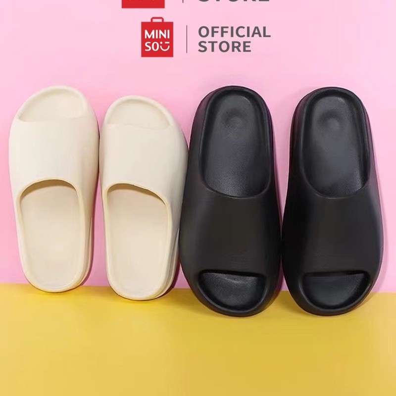 [HARGA KILAT] COD BALI MINISO Classic Coconut Cushioned Thick Slipper Sandal Miniso Sandal Pria Sand